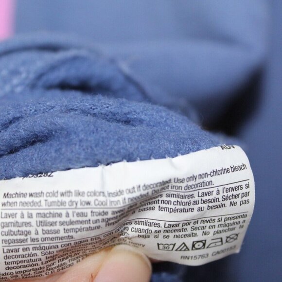 Champion womens crewneck sweater size S powerblend blue spell out graphic print - Picture 6 of 9